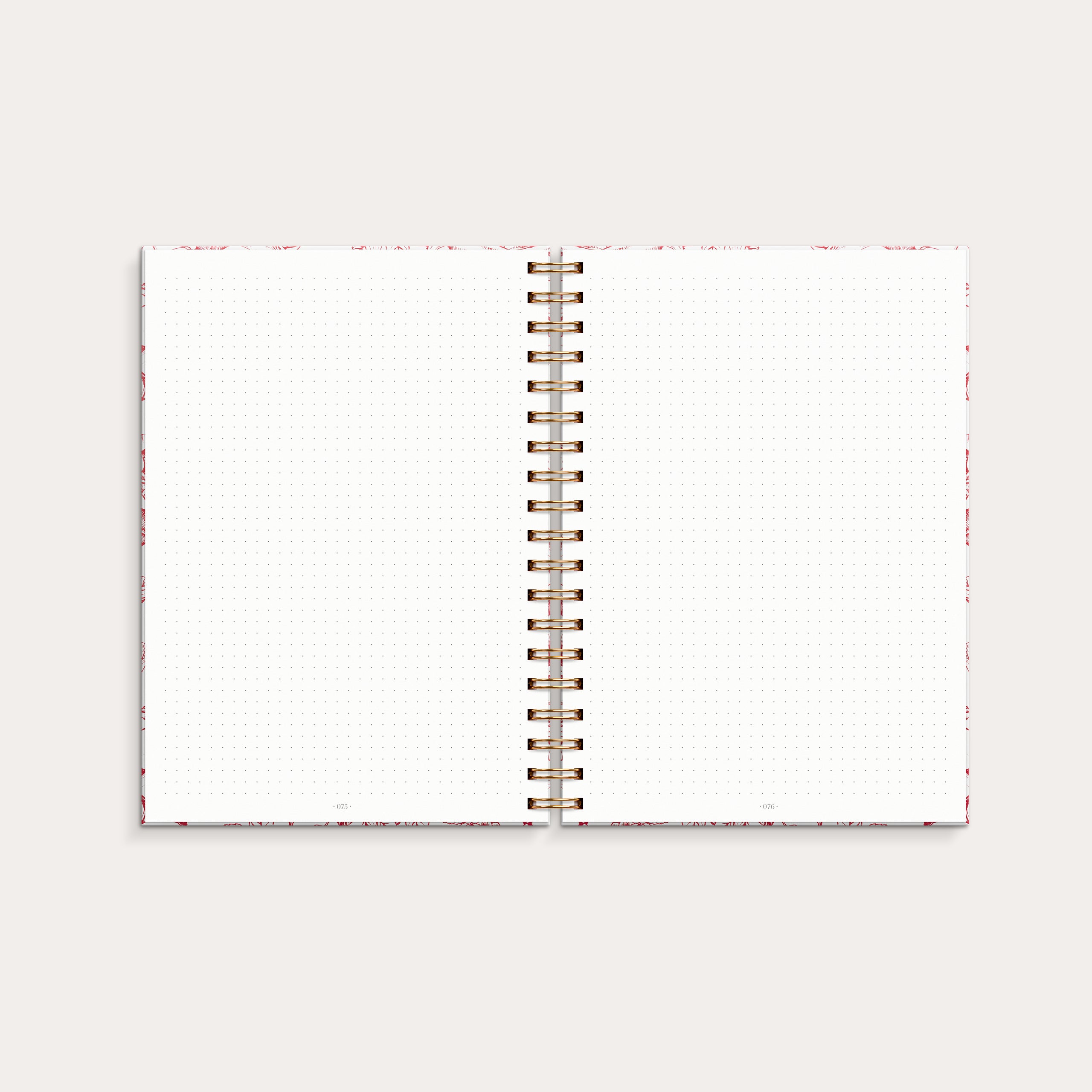 DotNotes B5 spiral Blomst