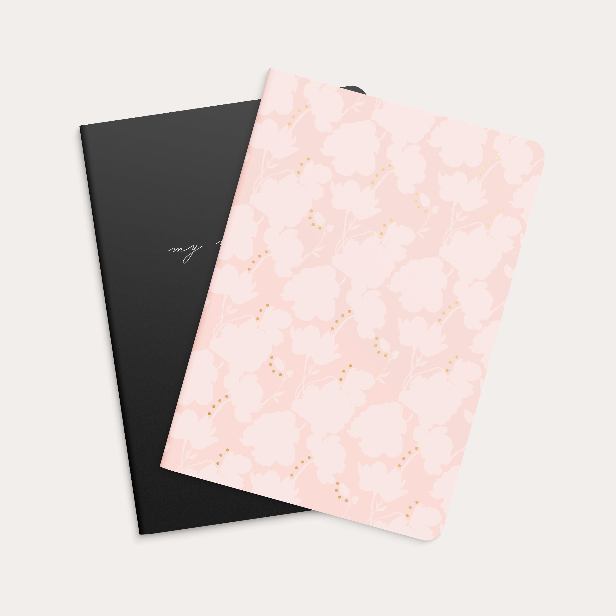 Notebook Flower & Notes 2 pack