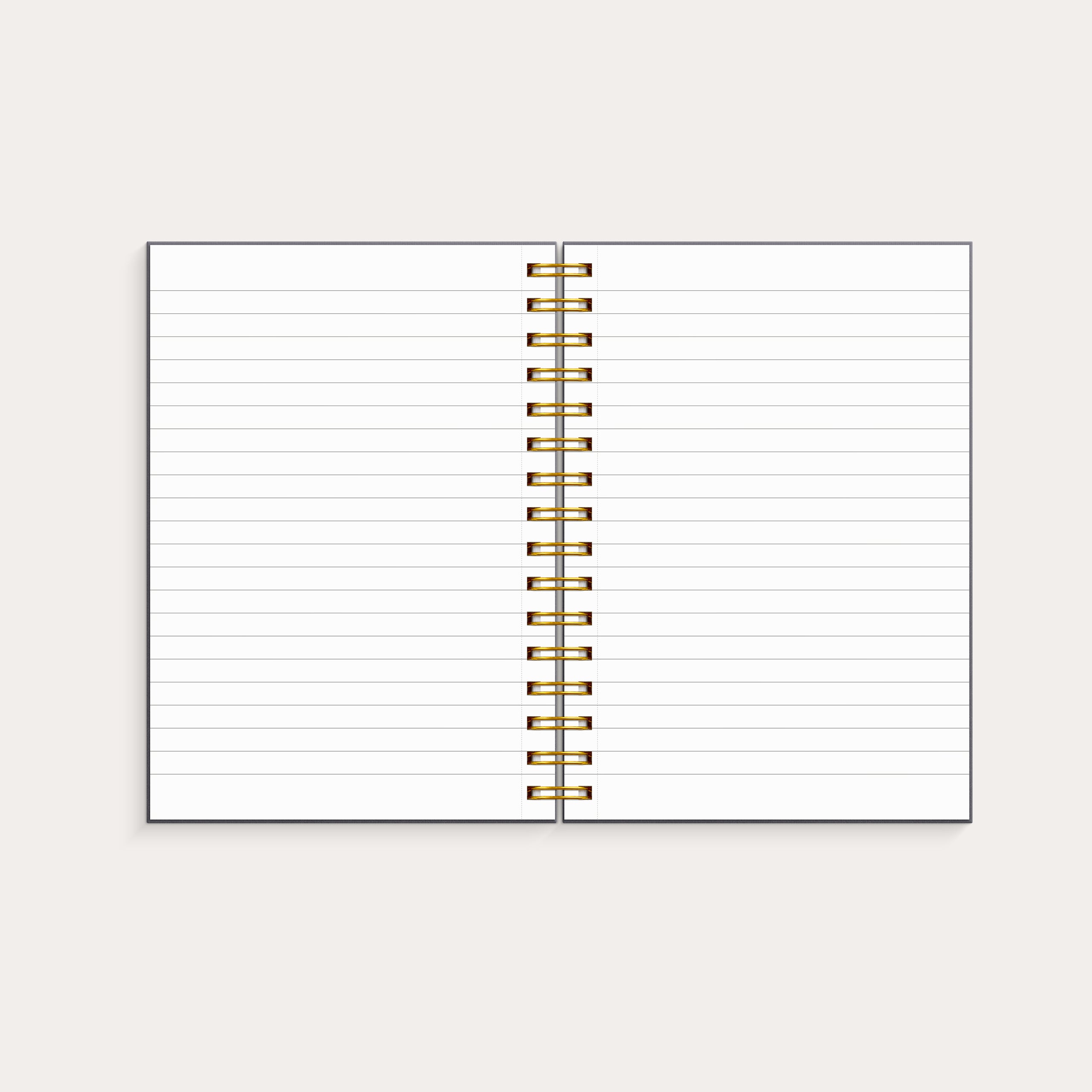 Notebook A5 black flower