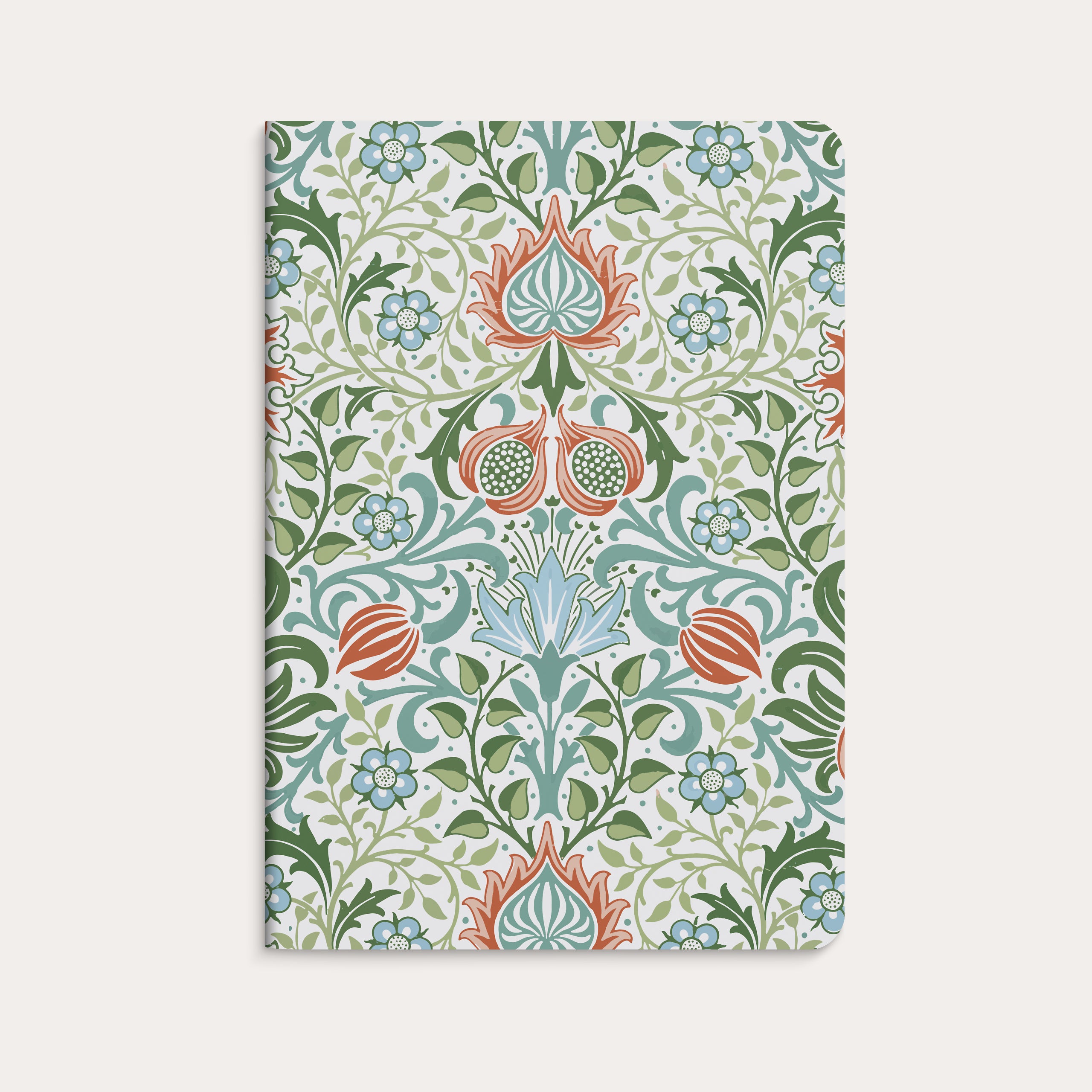 Notebook Blue & Flower 2-pack