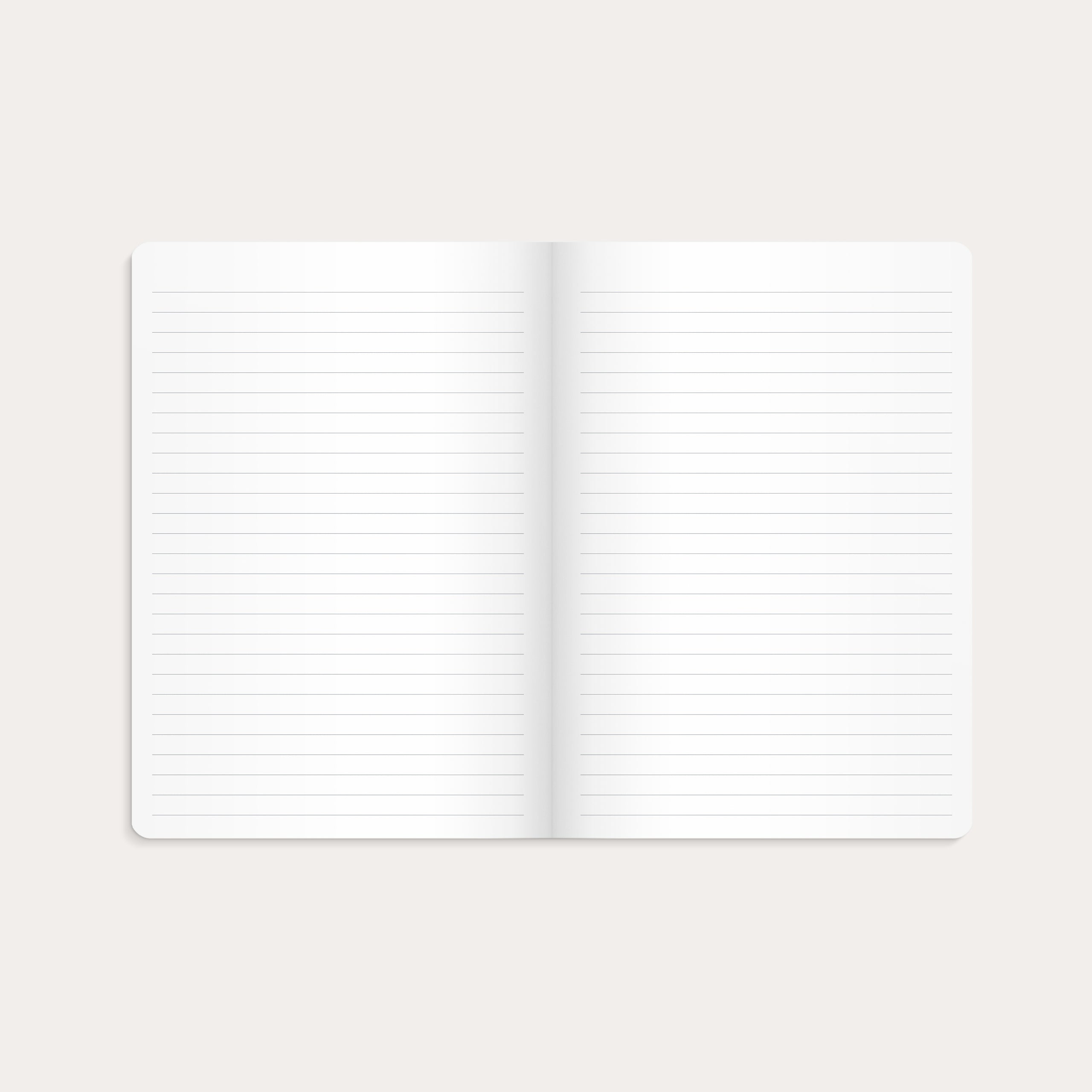 Notebook Blue & Flower 2-pack