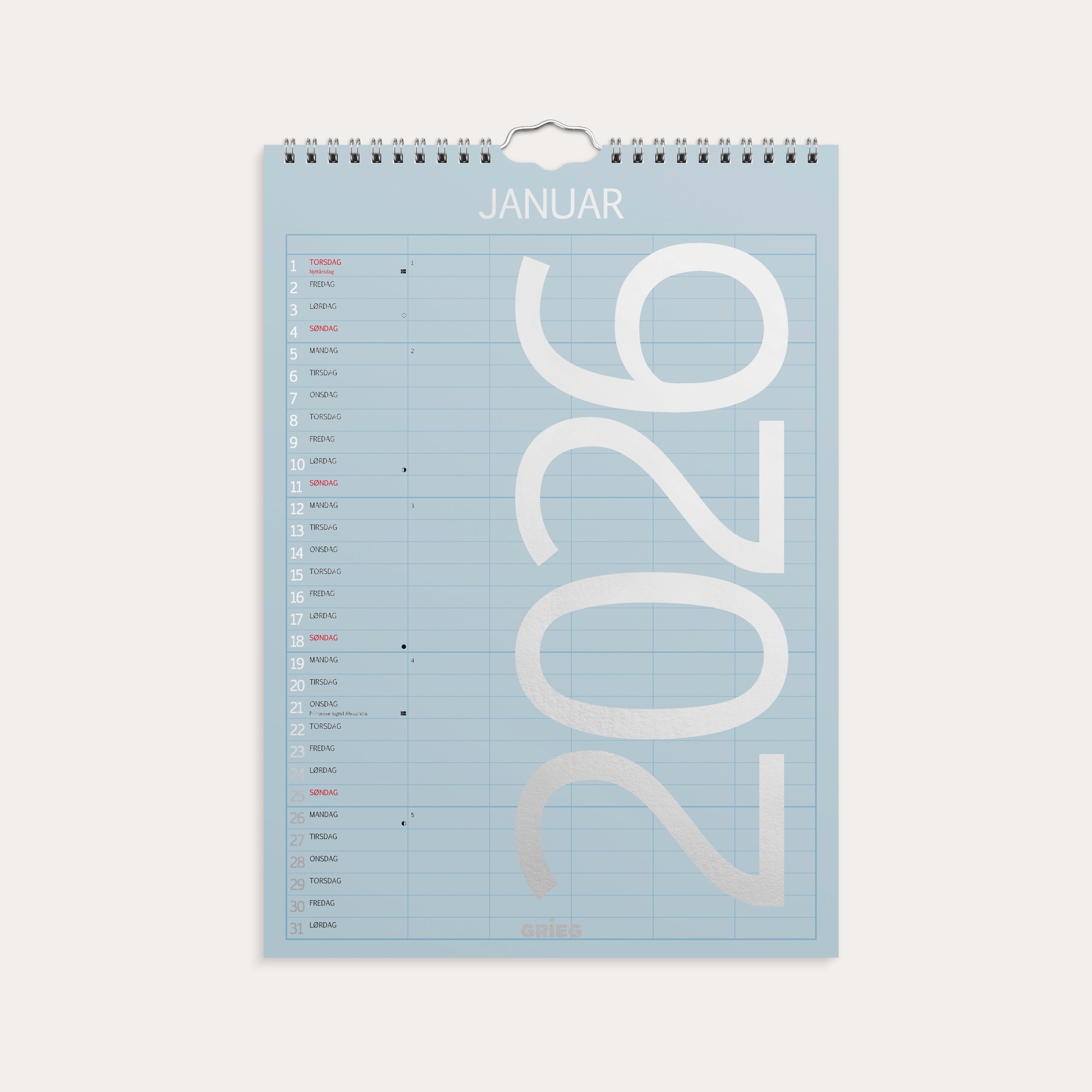 Familiekalender 2026 A4 Color