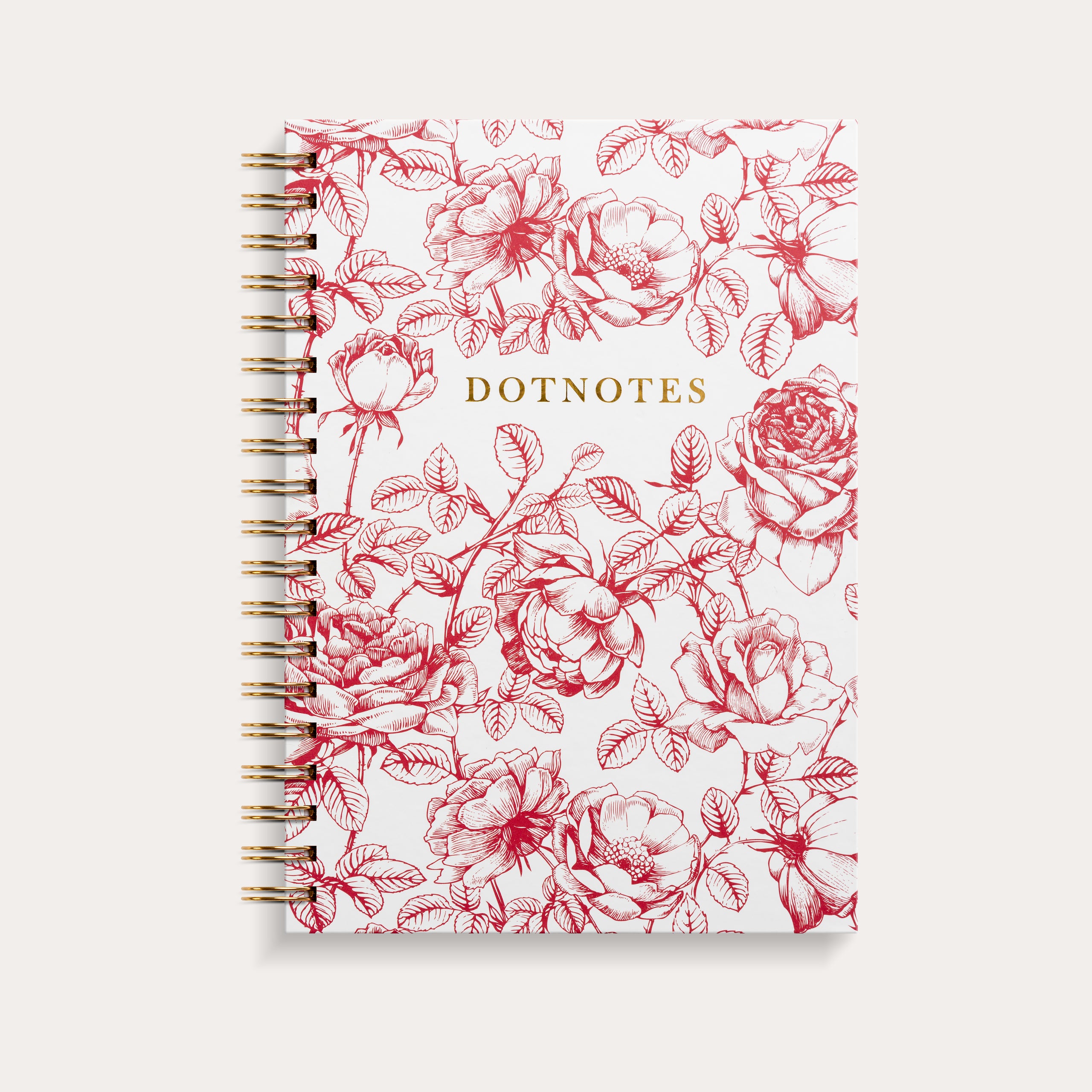 DotNotes B5 spiral Blomst